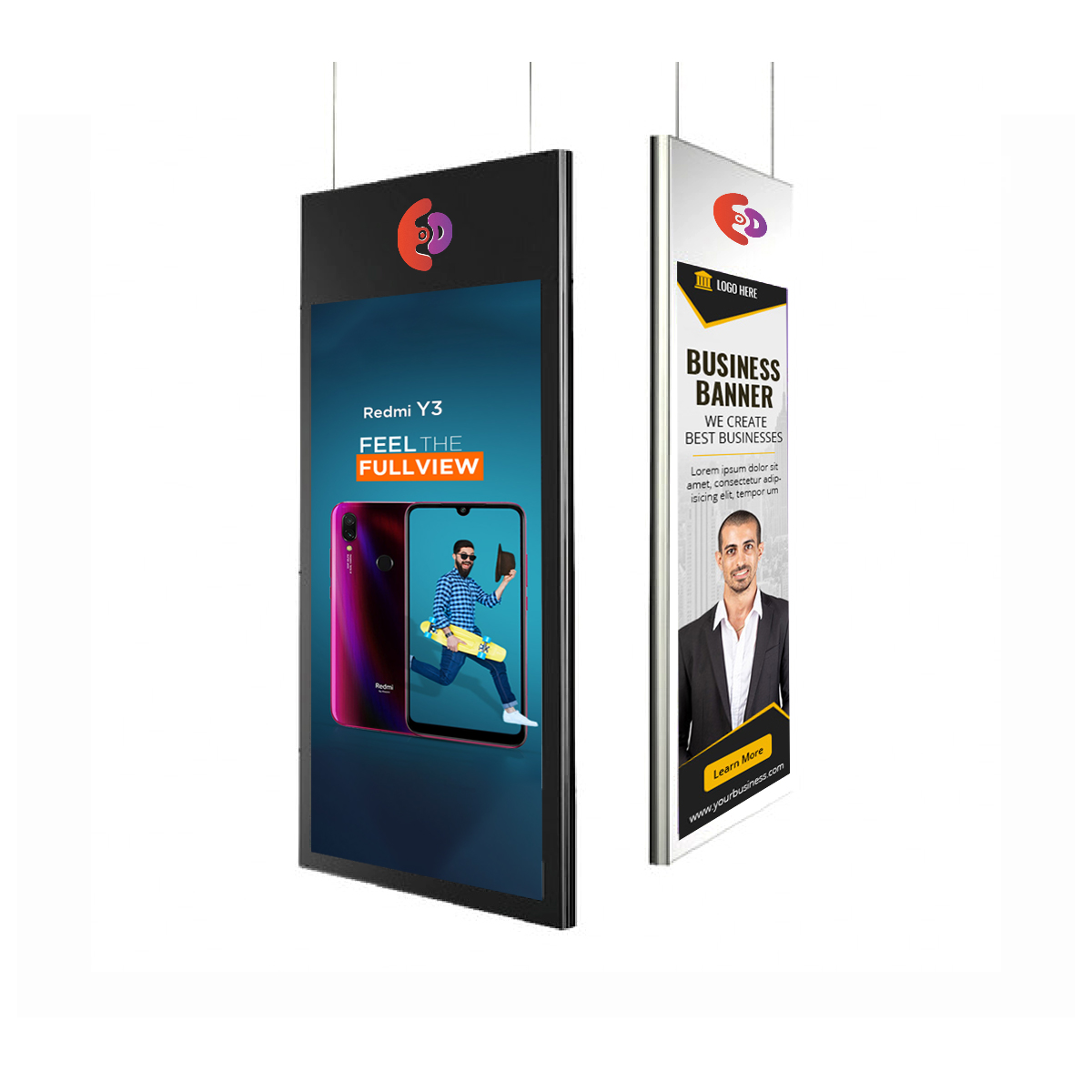 43inch Ultra-Thin 2cm Double-Sided Advertising Machine Display Screen