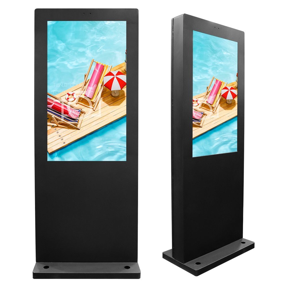 65inch Outdoor Advertising Machine Poster Kiosk Waterproof Digital Display Heatproof Stand Signage